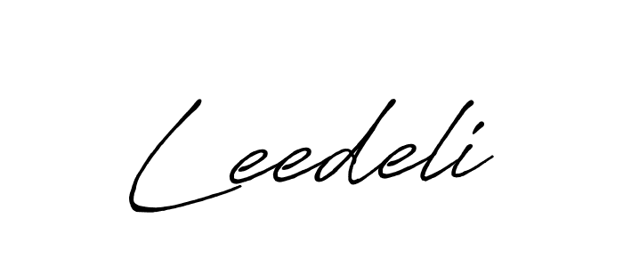 Once you've used our free online signature maker to create your best signature Antro_Vectra_Bolder style, it's time to enjoy all of the benefits that Leedeli name signing documents. Leedeli signature style 7 images and pictures png