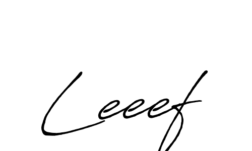 You should practise on your own different ways (Antro_Vectra_Bolder) to write your name (Leeef) in signature. don't let someone else do it for you. Leeef signature style 7 images and pictures png