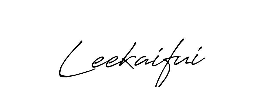 Leekaifui stylish signature style. Best Handwritten Sign (Antro_Vectra_Bolder) for my name. Handwritten Signature Collection Ideas for my name Leekaifui. Leekaifui signature style 7 images and pictures png