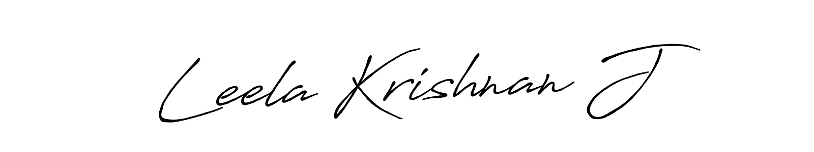 Antro_Vectra_Bolder is a professional signature style that is perfect for those who want to add a touch of class to their signature. It is also a great choice for those who want to make their signature more unique. Get Leela Krishnan J name to fancy signature for free. Leela Krishnan J signature style 7 images and pictures png