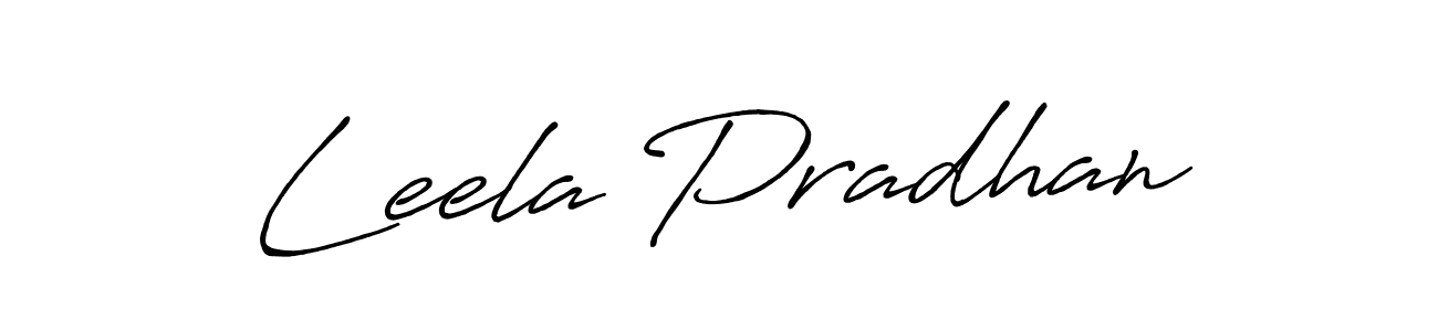 Make a beautiful signature design for name Leela Pradhan. With this signature (Antro_Vectra_Bolder) style, you can create a handwritten signature for free. Leela Pradhan signature style 7 images and pictures png