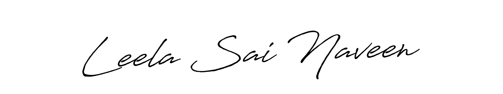 Also we have Leela Sai Naveen name is the best signature style. Create professional handwritten signature collection using Antro_Vectra_Bolder autograph style. Leela Sai Naveen signature style 7 images and pictures png