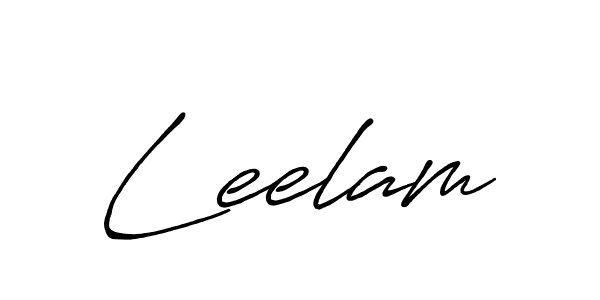 Make a beautiful signature design for name Leelam. With this signature (Antro_Vectra_Bolder) style, you can create a handwritten signature for free. Leelam signature style 7 images and pictures png