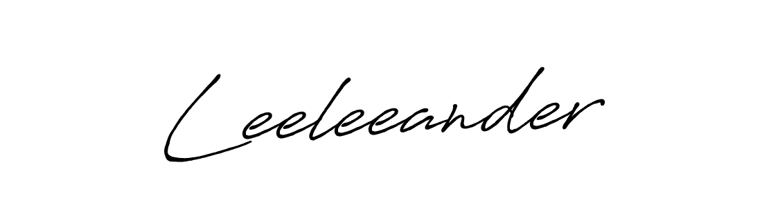 Also we have Leeleeander name is the best signature style. Create professional handwritten signature collection using Antro_Vectra_Bolder autograph style. Leeleeander signature style 7 images and pictures png