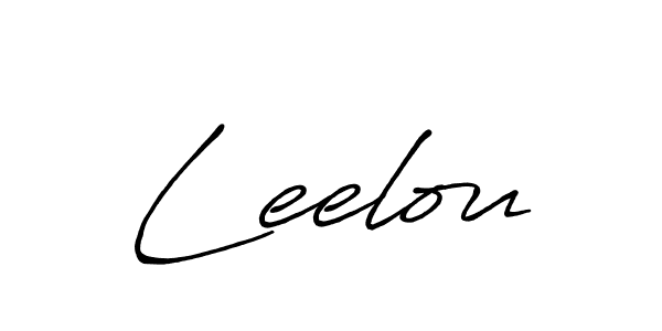 How to make Leelou name signature. Use Antro_Vectra_Bolder style for creating short signs online. This is the latest handwritten sign. Leelou signature style 7 images and pictures png