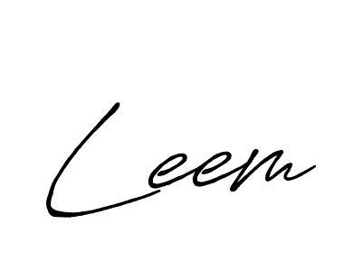 Design your own signature with our free online signature maker. With this signature software, you can create a handwritten (Antro_Vectra_Bolder) signature for name Leem. Leem signature style 7 images and pictures png