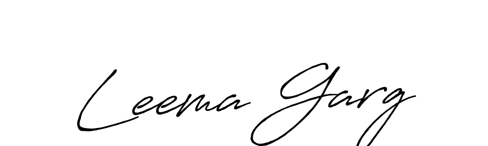 Also You can easily find your signature by using the search form. We will create Leema Garg name handwritten signature images for you free of cost using Antro_Vectra_Bolder sign style. Leema Garg signature style 7 images and pictures png