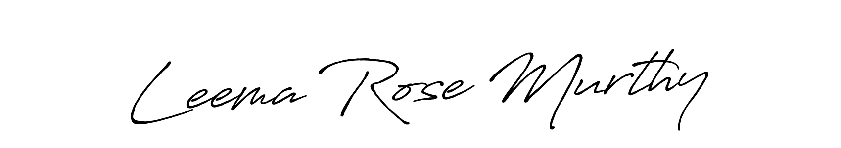 Design your own signature with our free online signature maker. With this signature software, you can create a handwritten (Antro_Vectra_Bolder) signature for name Leema Rose Murthy. Leema Rose Murthy signature style 7 images and pictures png