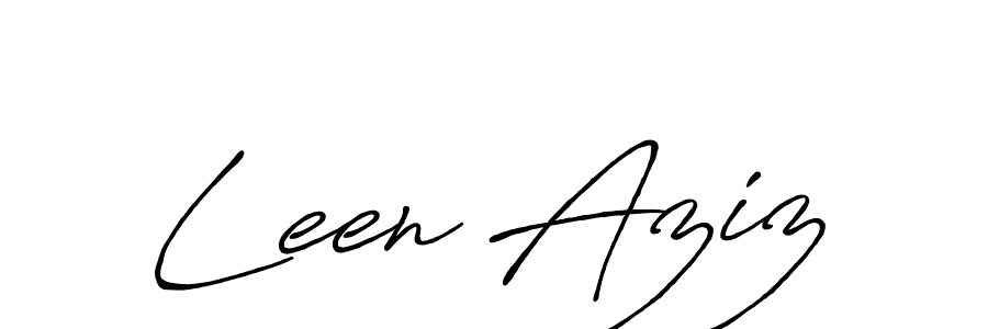 This is the best signature style for the Leen Aziz name. Also you like these signature font (Antro_Vectra_Bolder). Mix name signature. Leen Aziz signature style 7 images and pictures png