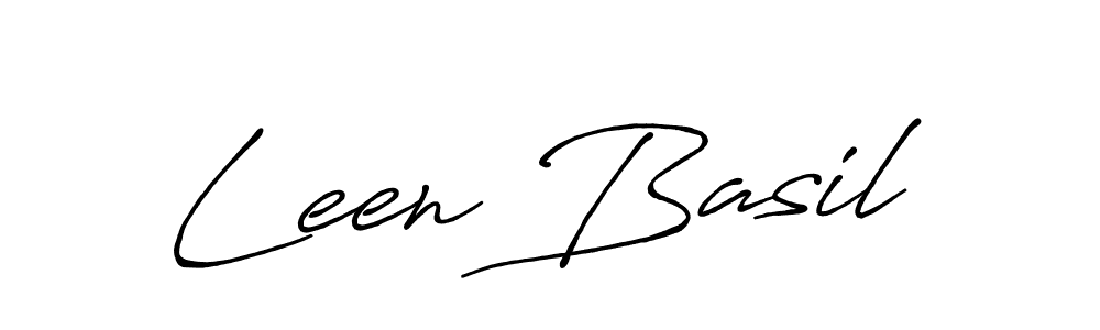 Antro_Vectra_Bolder is a professional signature style that is perfect for those who want to add a touch of class to their signature. It is also a great choice for those who want to make their signature more unique. Get Leen Basil name to fancy signature for free. Leen Basil signature style 7 images and pictures png