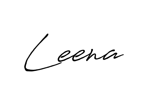 Make a beautiful signature design for name Leena. With this signature (Antro_Vectra_Bolder) style, you can create a handwritten signature for free. Leena signature style 7 images and pictures png