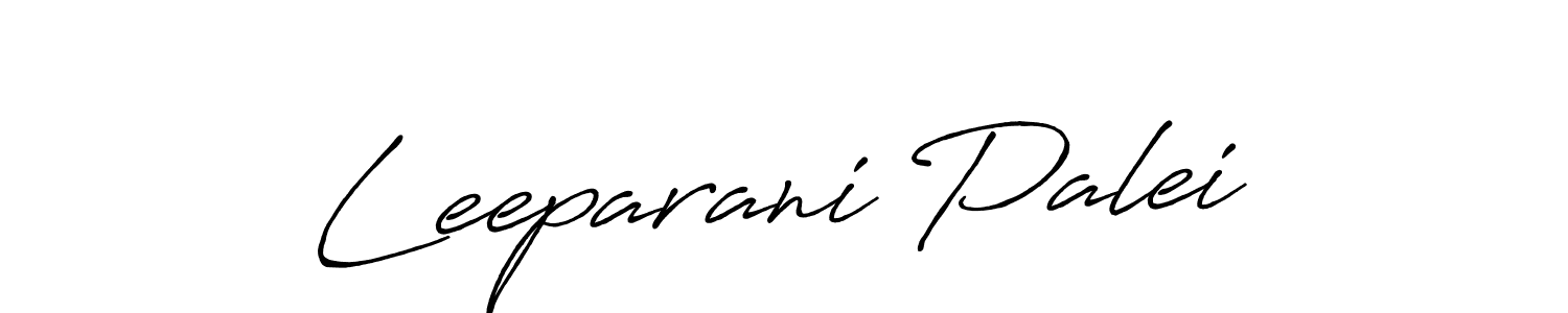 Design your own signature with our free online signature maker. With this signature software, you can create a handwritten (Antro_Vectra_Bolder) signature for name Leeparani Palei. Leeparani Palei signature style 7 images and pictures png