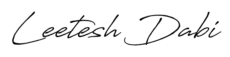 Personalize your online presence with Leetesh Dabi signature rendered in elegant Antro_Vectra_Bolder font. Great for website footers and blogs. Leetesh Dabi signature style 7 images and pictures png