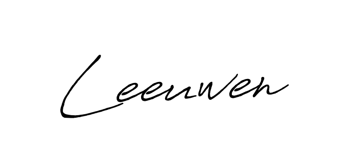 Use a signature maker to create a handwritten signature online. With this signature software, you can design (Antro_Vectra_Bolder) your own signature for name Leeuwen. Leeuwen signature style 7 images and pictures png