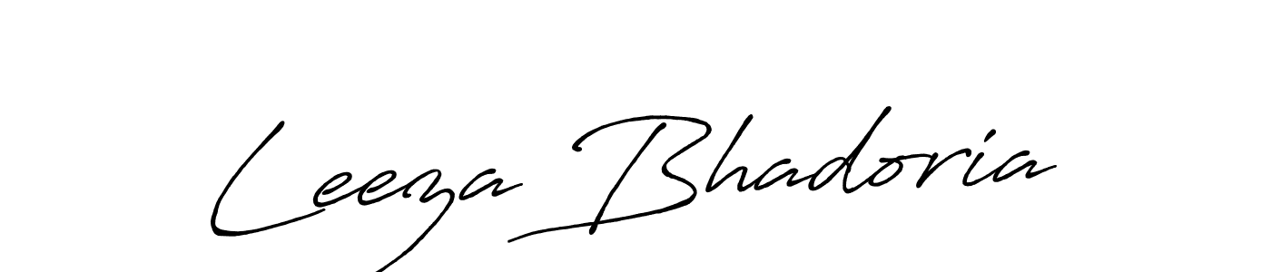 How to Draw Leeza Bhadoria signature style? Antro_Vectra_Bolder is a latest design signature styles for name Leeza Bhadoria. Leeza Bhadoria signature style 7 images and pictures png