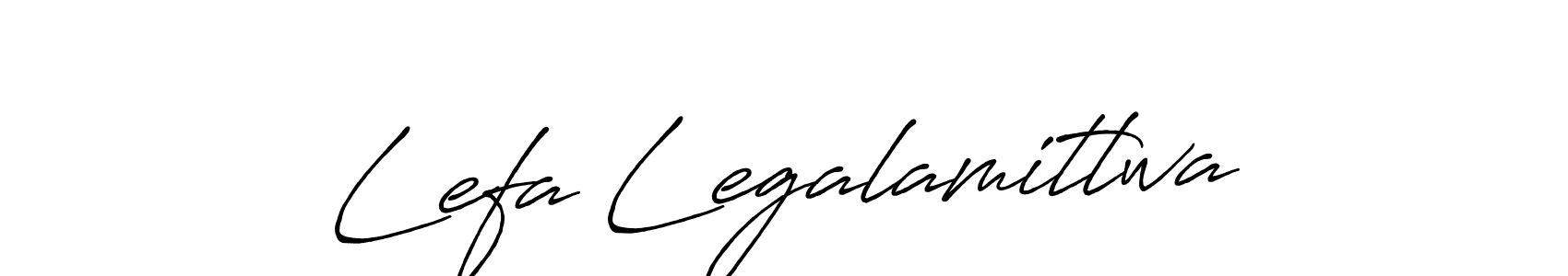Design your own signature with our free online signature maker. With this signature software, you can create a handwritten (Antro_Vectra_Bolder) signature for name Lefa Legalamitlwa. Lefa Legalamitlwa signature style 7 images and pictures png