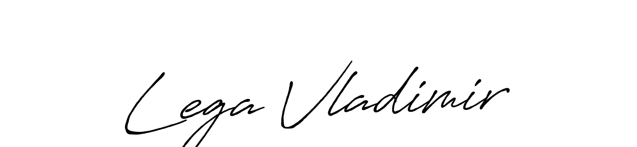 Create a beautiful signature design for name Lega Vladimir. With this signature (Antro_Vectra_Bolder) fonts, you can make a handwritten signature for free. Lega Vladimir signature style 7 images and pictures png