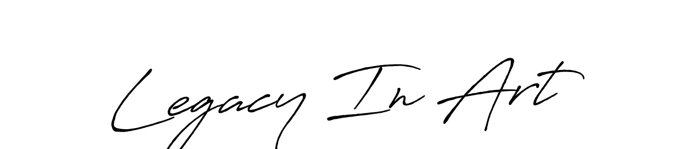 Make a short Legacy In Art  signature style. Manage your documents anywhere anytime using Antro_Vectra_Bolder. Create and add eSignatures, submit forms, share and send files easily. Legacy In Art  signature style 7 images and pictures png