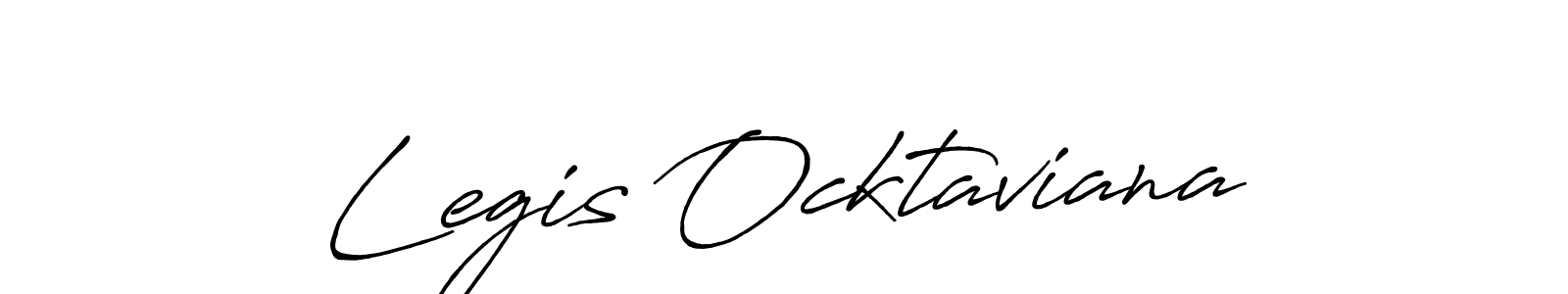 Make a beautiful signature design for name Legis Ocktaviana. With this signature (Antro_Vectra_Bolder) style, you can create a handwritten signature for free. Legis Ocktaviana signature style 7 images and pictures png