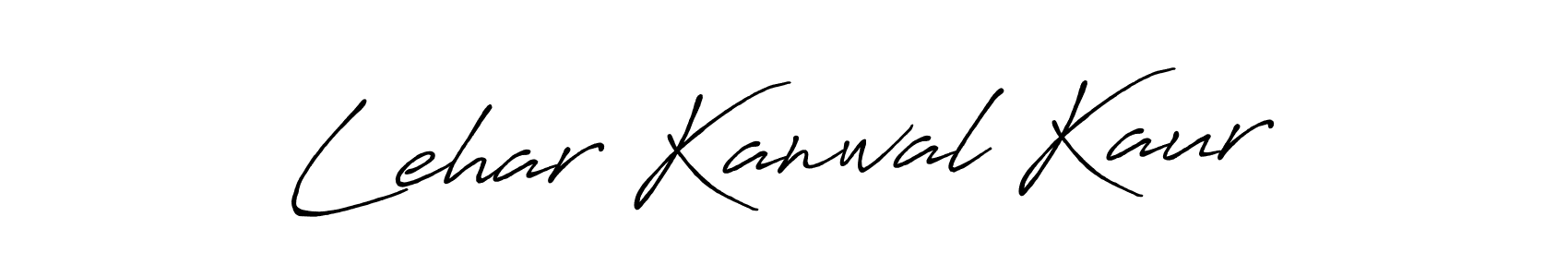 Antro_Vectra_Bolder is a professional signature style that is perfect for those who want to add a touch of class to their signature. It is also a great choice for those who want to make their signature more unique. Get Lehar Kanwal Kaur name to fancy signature for free. Lehar Kanwal Kaur signature style 7 images and pictures png