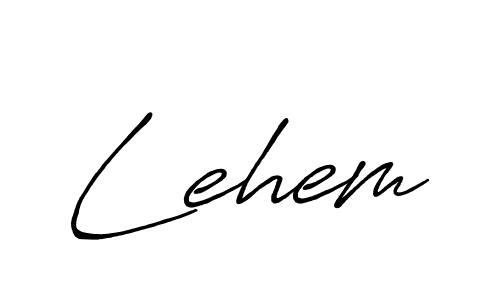 Create a beautiful signature design for name Lehem. With this signature (Antro_Vectra_Bolder) fonts, you can make a handwritten signature for free. Lehem signature style 7 images and pictures png