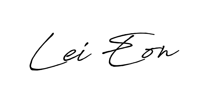 Also we have Lei Eon name is the best signature style. Create professional handwritten signature collection using Antro_Vectra_Bolder autograph style. Lei Eon signature style 7 images and pictures png