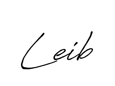 Design your own signature with our free online signature maker. With this signature software, you can create a handwritten (Antro_Vectra_Bolder) signature for name Leib. Leib signature style 7 images and pictures png