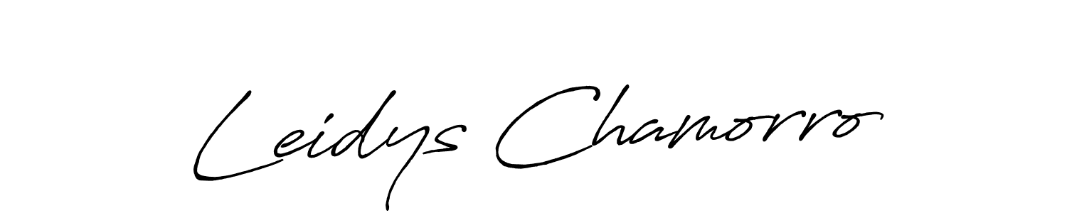 Similarly Antro_Vectra_Bolder is the best handwritten signature design. Signature creator online .You can use it as an online autograph creator for name Leidys Chamorro. Leidys Chamorro signature style 7 images and pictures png