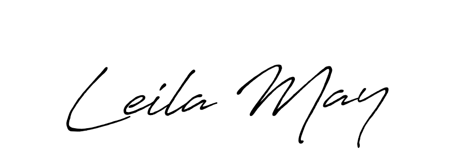 It looks lik you need a new signature style for name Leila May. Design unique handwritten (Antro_Vectra_Bolder) signature with our free signature maker in just a few clicks. Leila May signature style 7 images and pictures png