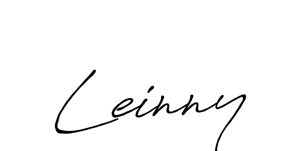 Leinny stylish signature style. Best Handwritten Sign (Antro_Vectra_Bolder) for my name. Handwritten Signature Collection Ideas for my name Leinny. Leinny signature style 7 images and pictures png