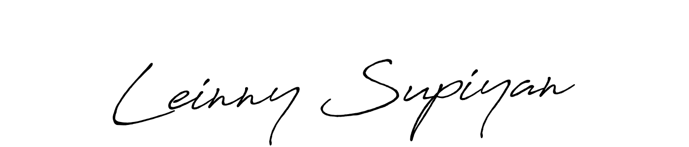 Design your own signature with our free online signature maker. With this signature software, you can create a handwritten (Antro_Vectra_Bolder) signature for name Leinny Supiyan. Leinny Supiyan signature style 7 images and pictures png