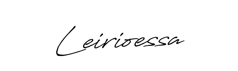 Design your own signature with our free online signature maker. With this signature software, you can create a handwritten (Antro_Vectra_Bolder) signature for name Leirioessa. Leirioessa signature style 7 images and pictures png