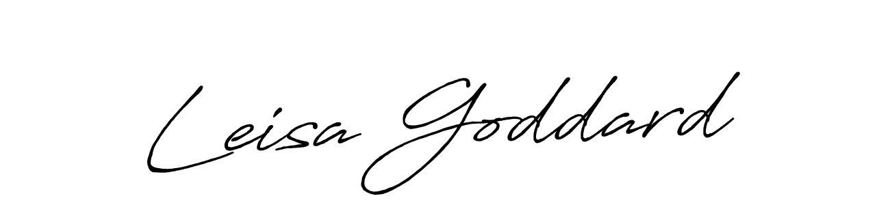 Create a beautiful signature design for name Leisa Goddard. With this signature (Antro_Vectra_Bolder) fonts, you can make a handwritten signature for free. Leisa Goddard signature style 7 images and pictures png