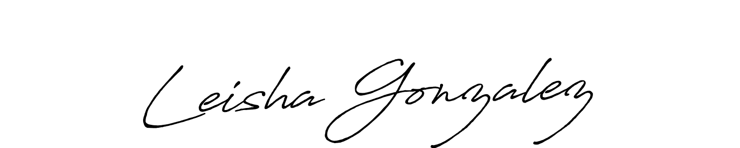 Make a short Leisha Gonzalez signature style. Manage your documents anywhere anytime using Antro_Vectra_Bolder. Create and add eSignatures, submit forms, share and send files easily. Leisha Gonzalez signature style 7 images and pictures png