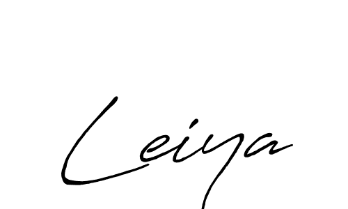 How to make Leiya name signature. Use Antro_Vectra_Bolder style for creating short signs online. This is the latest handwritten sign. Leiya signature style 7 images and pictures png