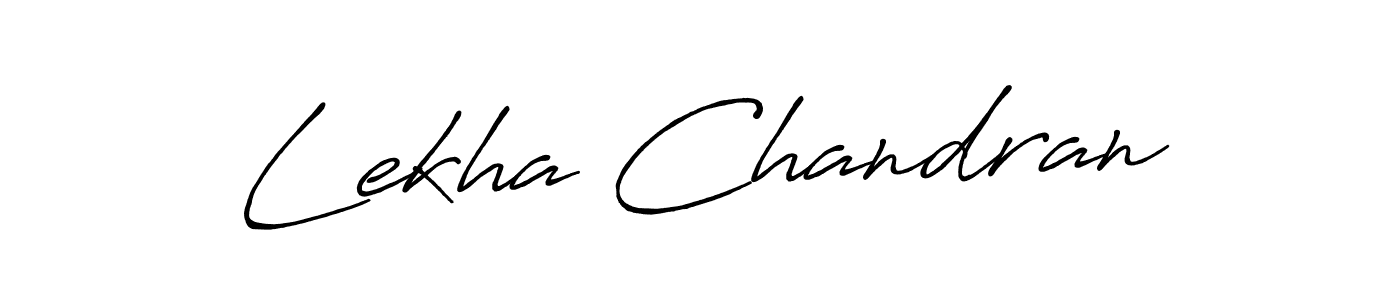 Also we have Lekha Chandran name is the best signature style. Create professional handwritten signature collection using Antro_Vectra_Bolder autograph style. Lekha Chandran signature style 7 images and pictures png