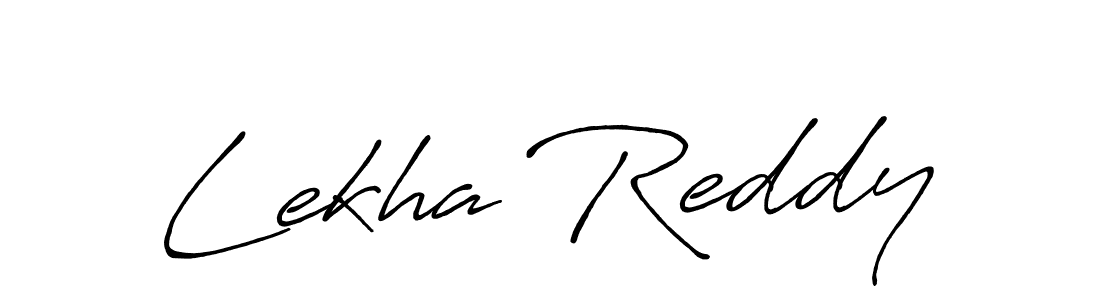 Create a beautiful signature design for name Lekha Reddy. With this signature (Antro_Vectra_Bolder) fonts, you can make a handwritten signature for free. Lekha Reddy signature style 7 images and pictures png