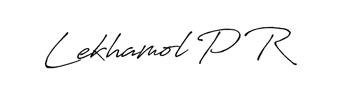 Also You can easily find your signature by using the search form. We will create Lekhamol P R name handwritten signature images for you free of cost using Antro_Vectra_Bolder sign style. Lekhamol P R signature style 7 images and pictures png