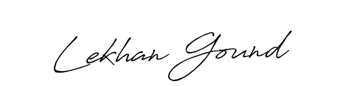 Lekhan Gound stylish signature style. Best Handwritten Sign (Antro_Vectra_Bolder) for my name. Handwritten Signature Collection Ideas for my name Lekhan Gound. Lekhan Gound signature style 7 images and pictures png