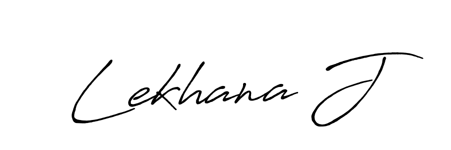 How to make Lekhana J signature? Antro_Vectra_Bolder is a professional autograph style. Create handwritten signature for Lekhana J name. Lekhana J signature style 7 images and pictures png