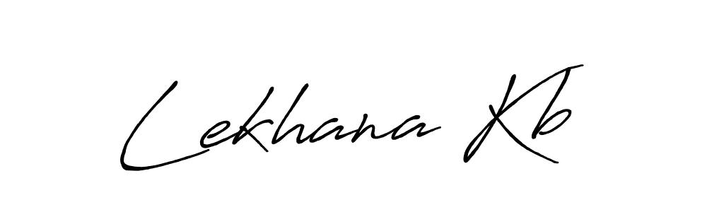 Make a beautiful signature design for name Lekhana Kb. With this signature (Antro_Vectra_Bolder) style, you can create a handwritten signature for free. Lekhana Kb signature style 7 images and pictures png