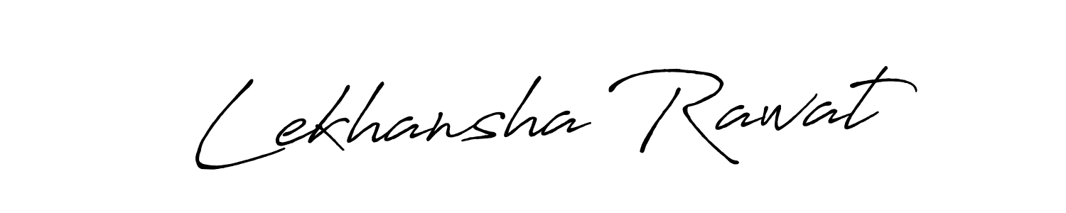 How to make Lekhansha Rawat signature? Antro_Vectra_Bolder is a professional autograph style. Create handwritten signature for Lekhansha Rawat name. Lekhansha Rawat signature style 7 images and pictures png