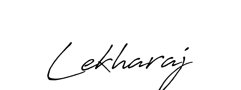 How to make Lekharaj name signature. Use Antro_Vectra_Bolder style for creating short signs online. This is the latest handwritten sign. Lekharaj signature style 7 images and pictures png