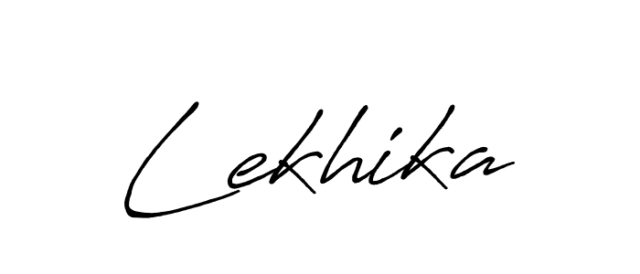 Create a beautiful signature design for name Lekhika. With this signature (Antro_Vectra_Bolder) fonts, you can make a handwritten signature for free. Lekhika signature style 7 images and pictures png