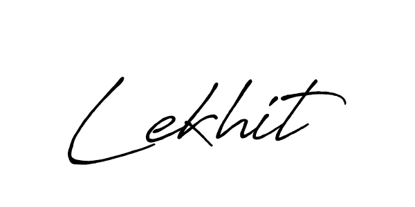 Design your own signature with our free online signature maker. With this signature software, you can create a handwritten (Antro_Vectra_Bolder) signature for name Lekhit. Lekhit signature style 7 images and pictures png