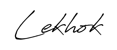 Upgrade your professional image with Lekhok signature created with Antro_Vectra_Bolder font. Fast, free, and watermark-free download. Lekhok signature style 7 images and pictures png