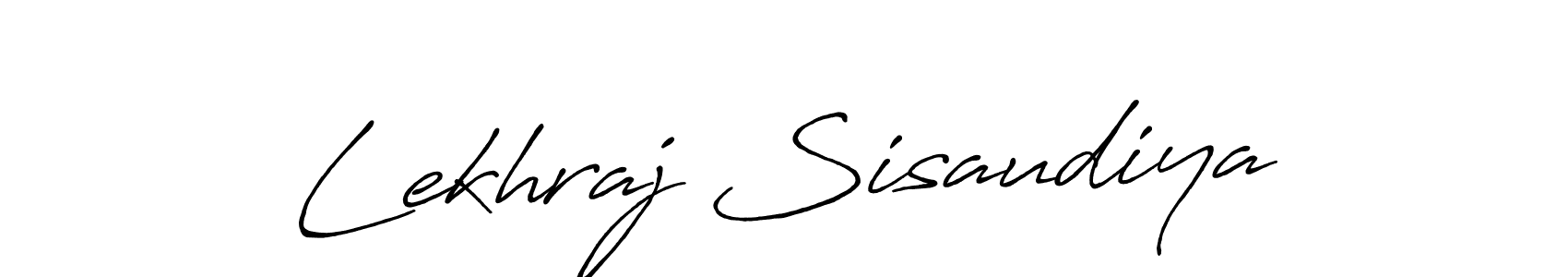 The best way (Antro_Vectra_Bolder) to make a short signature is to pick only two or three words in your name. The name Lekhraj Sisaudiya include a total of six letters. For converting this name. Lekhraj Sisaudiya signature style 7 images and pictures png