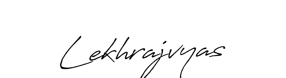 Create a beautiful signature design for name Lekhrajvyas. With this signature (Antro_Vectra_Bolder) fonts, you can make a handwritten signature for free. Lekhrajvyas signature style 7 images and pictures png