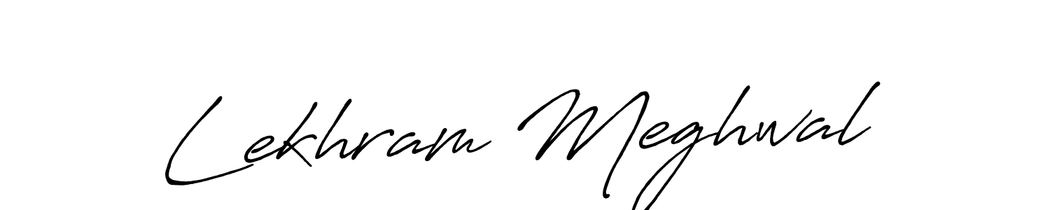 Lekhram Meghwal stylish signature style. Best Handwritten Sign (Antro_Vectra_Bolder) for my name. Handwritten Signature Collection Ideas for my name Lekhram Meghwal. Lekhram Meghwal signature style 7 images and pictures png