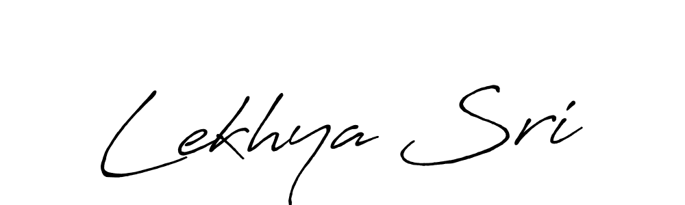 How to make Lekhya Sri signature? Antro_Vectra_Bolder is a professional autograph style. Create handwritten signature for Lekhya Sri name. Lekhya Sri signature style 7 images and pictures png